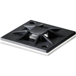 HellermannTyton Buntbandsankare, Svart, 30 mm, B 5.1 mm Breda buntband, B 30 mm