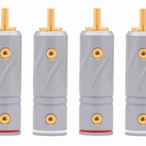 NETZO RCA plug Pure purple copper plated with genuine gold /4 set