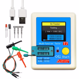 LCR-T7 New Transistor Tester TFT Diode Triode Capacitance Meter LCR ESR Meter NPN PNP MOSFET IR Multifunction Tester Multimeter