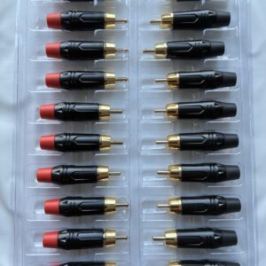 Netzo RCA "CLAMP" PLUG gold plated - 10 par