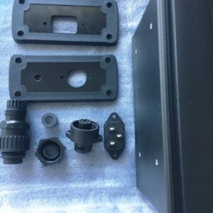Kit metallåda + kontakter passar nätdel