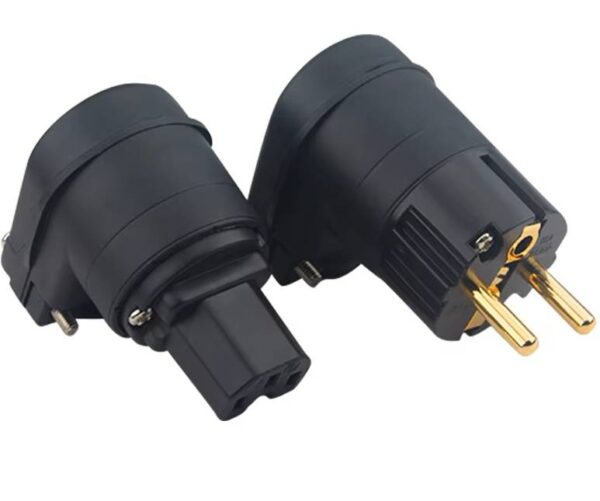 Xangsane F1-12 set POWER CONNECTOR, angled rotatable GULD